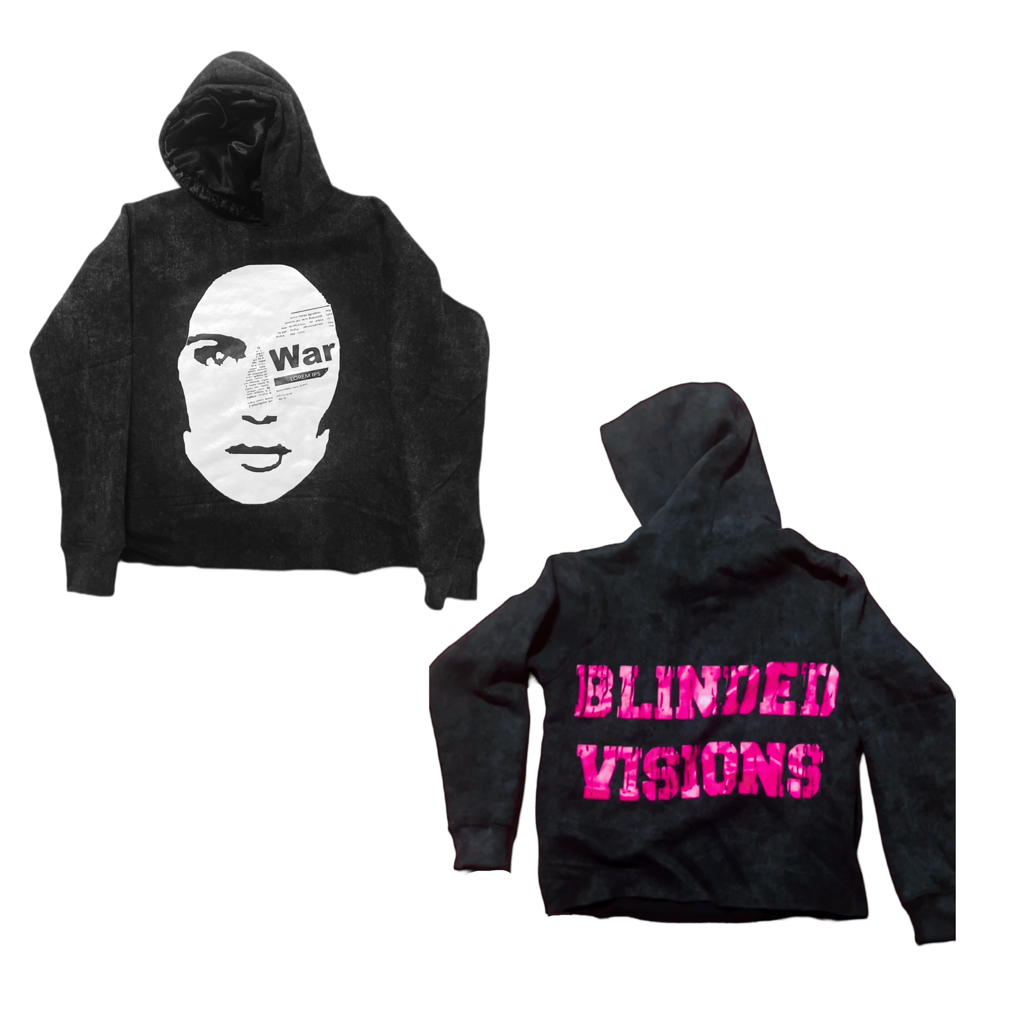 Blinded Visions “War” Pink Hoodie