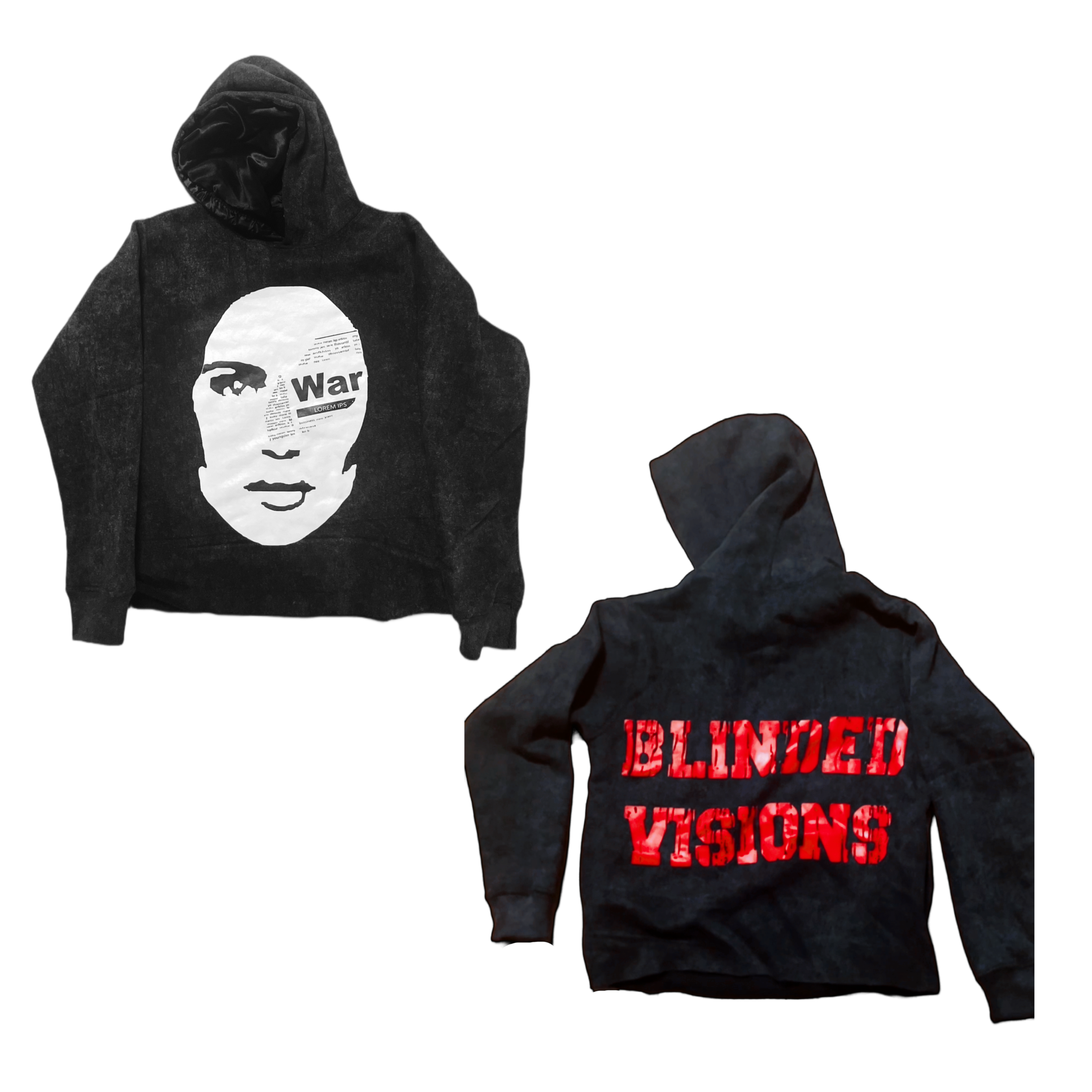 Blinded Visions “War” Red Hoodie